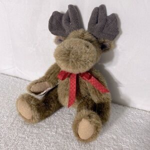 Vintage Boyds Bears And Friends Brown Moose Plush Toy Collectible